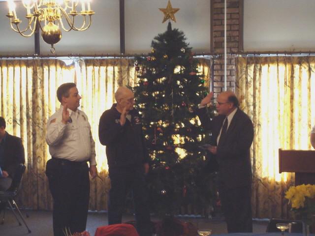 Jan. 4, 2009 Installation: 2nd Lt. Mike Moculski, 1st Lt. Don Graesser, and 3rd Lt. Bill Sheridan (not in photo)